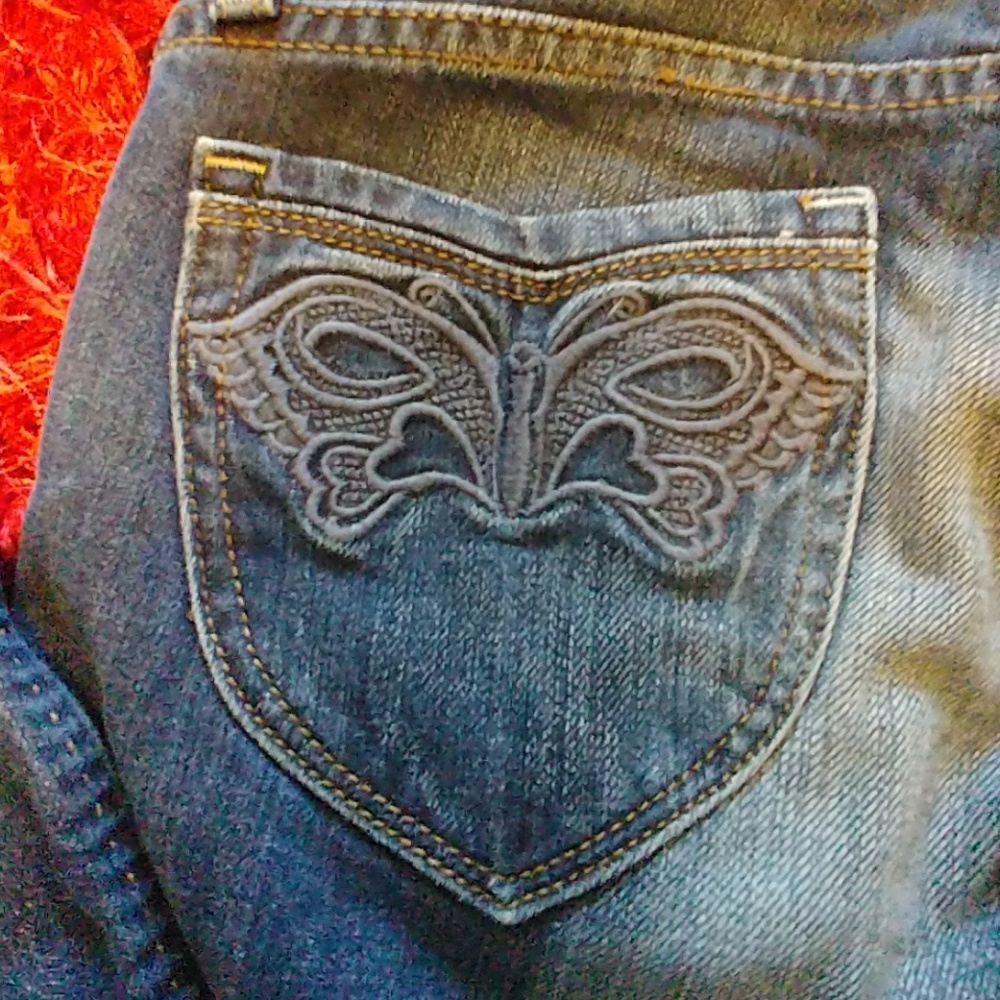 Anoname butterfly jeans Sz 27